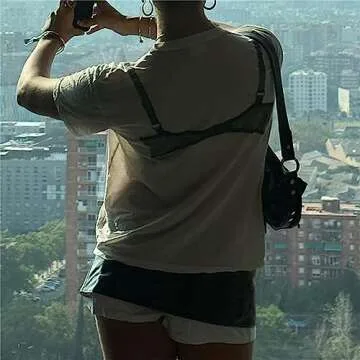 y2k Loose White T-Shirt Chic Lace See-Through Corset Print Short Sleeve Crewneck Women's Crop Top Casual Streetwear Tees (as1, Alpha, m, Regular, Regular, White01)