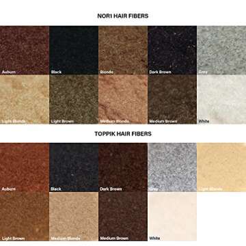 Nor1 Keratin Hair Building Fibers: Natural Instant Hair Filler and Thickener for Men and Women - Completely Cover Up and Conceal Thinning Areas or Bald Spot - 25 grams