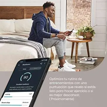 Fitbit Charge 5 Advanced Health & Fitness Tracker with Built-in GPS, Stress Management Tools, Sleep Tracking, 24/7 Heart Rate and More, Lunar White/Soft Gold, One Size (S &L Bands Included)