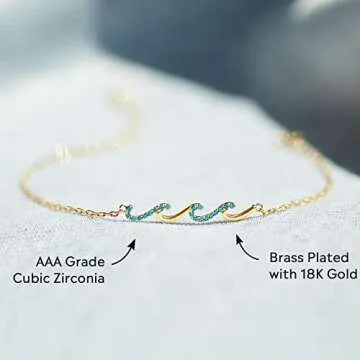 Beautiful Story Jewellery Wave Bracelet for Women