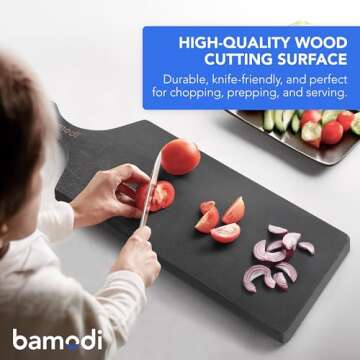 Extra Long Acacia Wood Cutting Board - Bamodi Kitchen Essential