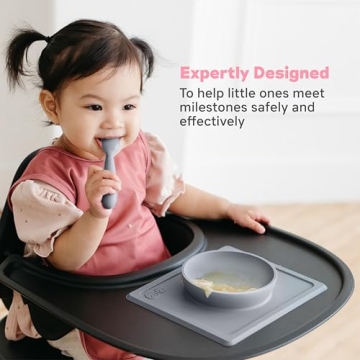 ezpz Mini Bowl for Toddlers - 100% Silicone Suction Bowl
