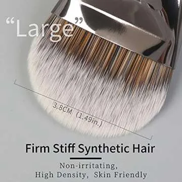 ENZO KEN Flat Foundation Brush for Flawless Makeup