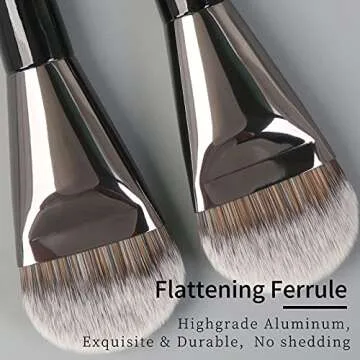 ENZO KEN Flat Foundation Brush for Flawless Makeup