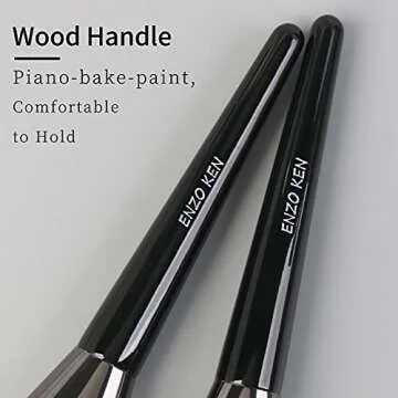 ENZO KEN Flat Foundation Brush for Flawless Makeup