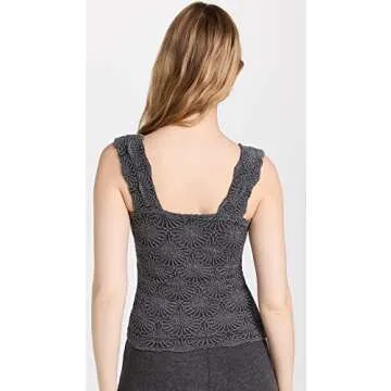 Free People Women's Love Letter Cami, Black X-Small-Small