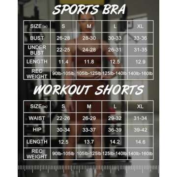 Ourgifts Workout Sets for Women 2 Piece Outfits Gym Shorts Women High Waisted with Adjustable Padded...