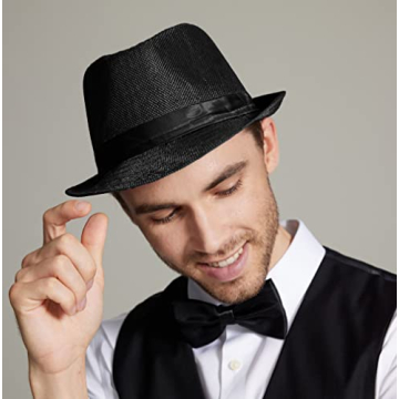 Gionforsy 5 Pack Mens Fedora Hats - Summer Style