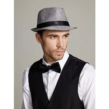 Gionforsy 5 Pack Mens Fedora Hats - Summer Style