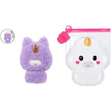 Fluffie Stuffiez Unicorn Large Collectible Feature Plush 11" - Surprise Reveal Unboxing with Huggable ASMR Fidget DIY Fur Pulling, Ultra Soft Fluff