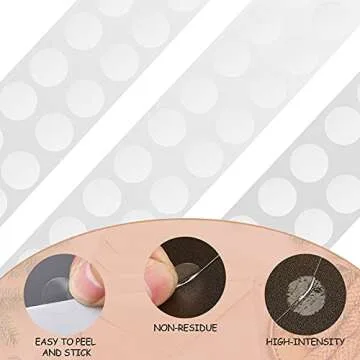 3000 Pcs Clear Circle Stickers Clear Round Stickers Adhesive Transparent Decals Envelope Mail Seal Stickers Gloss Tape for Small Business Products Packaging(0.5 Inch Wide)