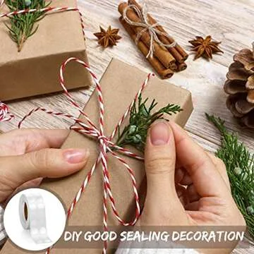 3000 Pcs Clear Circle Stickers Clear Round Stickers Adhesive Transparent Decals Envelope Mail Seal Stickers Gloss Tape for Small Business Products Packaging(0.5 Inch Wide)