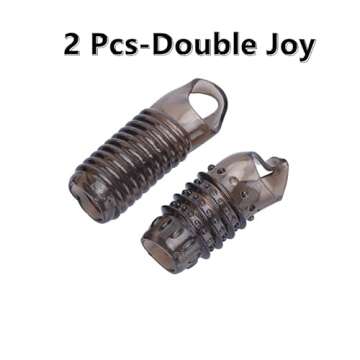 Cock Rings for Men, Reusable Penis Enlarge Sleeves Girth, Delay Ejaculation Stronger Erection Enhancement Sex Toys Silicone Penis Rings for Men - 2pcs - Transparent Black
