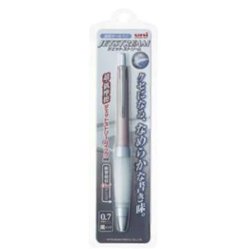 Uni Alpha-Gel Jetstream 0.7 mm Ball Point Pen, Pink Body, Black Ink (SXN1000071P13)