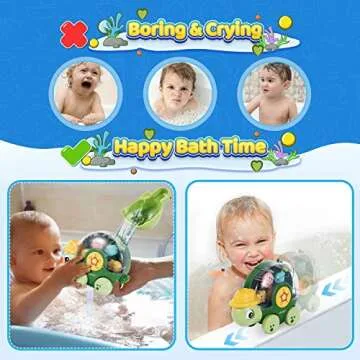 DGSENPI Baby Bath Toys for Toddlers 1 2 3,Water Toys for 1-3 Years Old Boys Girls Gifts Pool Toys for Toddlers 1-3 Bathtub Toys for Babies 6-18 Months Swim Toys Birthday for Boys Girls