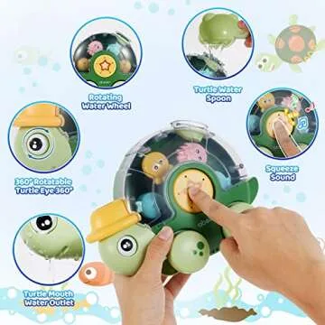 DGSENPI Baby Bath Toys for Toddlers 1 2 3,Water Toys for 1-3 Years Old Boys Girls Gifts Pool Toys for Toddlers 1-3 Bathtub Toys for Babies 6-18 Months Swim Toys Birthday for Boys Girls