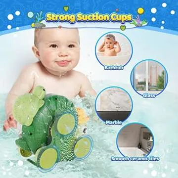 DGSENPI Baby Bath Toys for Toddlers 1 2 3,Water Toys for 1-3 Years Old Boys Girls Gifts Pool Toys for Toddlers 1-3 Bathtub Toys for Babies 6-18 Months Swim Toys Birthday for Boys Girls
