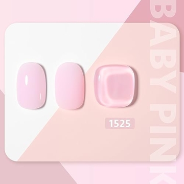 GAOY Baby Pink Gel Nail Polish for DIY Perfect Manicures