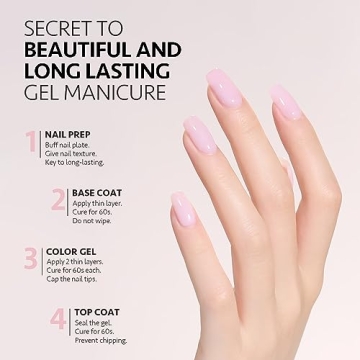 GAOY Baby Pink Gel Nail Polish for DIY Perfect Manicures