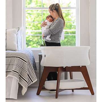 TruBliss Evi Smart Baby Bassinet Infant Lounger with Auto-Glide & Sensory Sounds, Baby Bed Compatibl...