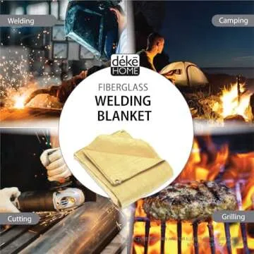Fireproof Welding Blanket 4x6 ft, 1,000°F Heat Resistant