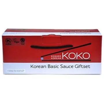 Basic Korean Sauce Gift Set by KOKO - Gochujang Doenjang Gochugaru Ganjang
