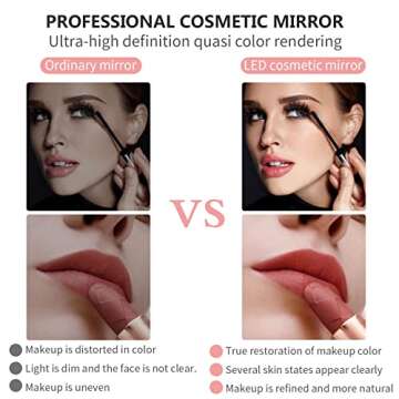 Coelacanth Makeup Mirror - Travel Vanity Lighted Mirror