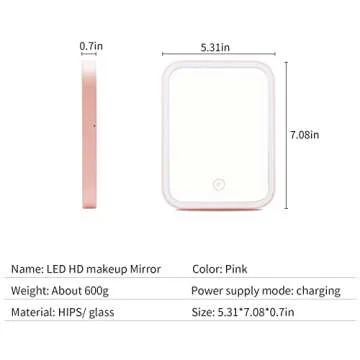 Coelacanth Makeup Mirror - Travel Vanity Lighted Mirror