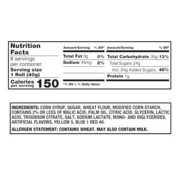 Push Pop Gummy Roll Valentine’s Candy Candy Gifts and Candy Favors - Individually Wrapped Gummy Valentine’s Candy for Kids with Assorted Flavors