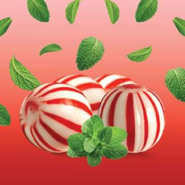 Jumbo Mint Balls - 2 Pound Bulk Pack (About 75 Count) - Peppermint Hard Candy - Individually Wrapped