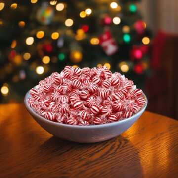 Jumbo Mint Balls - 2 Pound Bulk Pack (About 75 Count) - Peppermint Hard Candy - Individually Wrapped