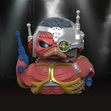 TUBBZ First Edition Cyborg Eddie Collectible Vinyl Rubber Duck Figure - Official Iron Maiden Merchan...