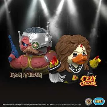 TUBBZ First Edition Cyborg Eddie Collectible Vinyl Rubber Duck Figure - Official Iron Maiden Merchandise - Music