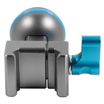 KONDOR BLUE NATO Clamp to Ball Head for Magic Arms | Aerospace Grade Aluminum | Space Gray