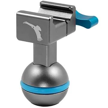 KONDOR BLUE NATO Clamp to Ball Head for Magic Arms | Aerospace Grade Aluminum | Space Gray