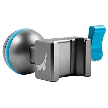 KONDOR BLUE NATO Clamp to Ball Head for Magic Arms | Aerospace Grade Aluminum | Space Gray