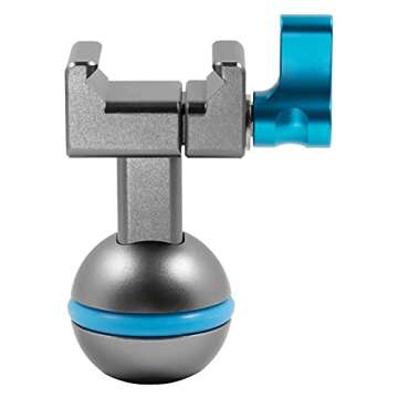 KONDOR BLUE NATO Clamp to Ball Head for Magic Arms | Aerospace Grade Aluminum | Space Gray