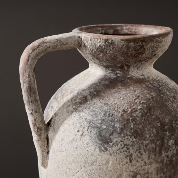 LUKA Rustic Farmhouse Ceramic Vase, Perfect for Decor