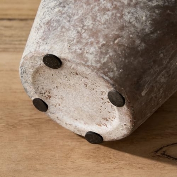 LUKA Rustic Farmhouse Ceramic Vase, Perfect for Decor