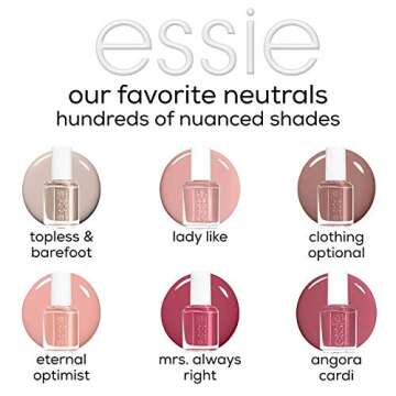essie Nail Polish, Glossy Shine Finish, Clothing Optional, 0.46 fl. oz.