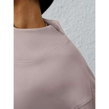 ANRABESS Womens Oversized Sweatshirts Turtleneck Pullover Long Sleeve Hoodies Tops 2024 Fall Fashion Preppy Outfits Khaki-S