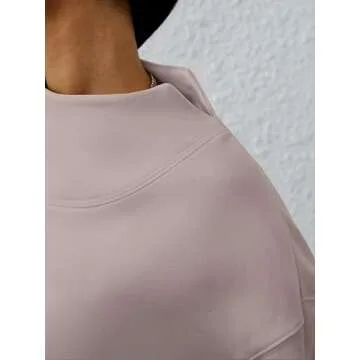 ANRABESS Womens Oversized Sweatshirts Turtleneck Pullover Long Sleeve Hoodies Tops 2024 Fall Fashion Preppy Outfits Khaki-S