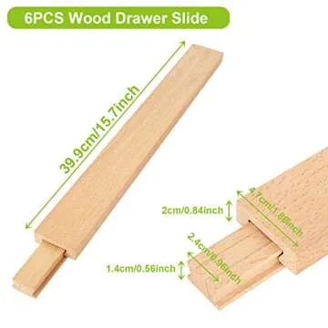 LANIAKEA Premium 6PCS Wood Drawer Slides for Smooth Operation