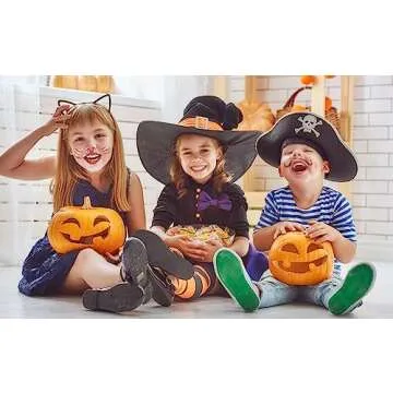 Halloween Candy Pumpkin Bucket Gift (50ct) Already Filled Treats Candies Kids Adults Pumpkin Spooky Basket Snacks Cookies Variety Pack Care Package Women Mixed Bulk Sampler Children Boys Girls College Students