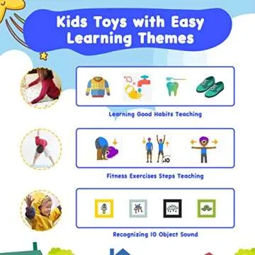 Kids Smart Watch Boys, Toys for 3-10 Year Old Girls Boys, 1.44" Kids Watch with 20 Puzzle Games Camera Alarm Video Music Player Toddler Children Smartwatch Birthday Gift for Kids Ages 3 4 5 6 (Blue)