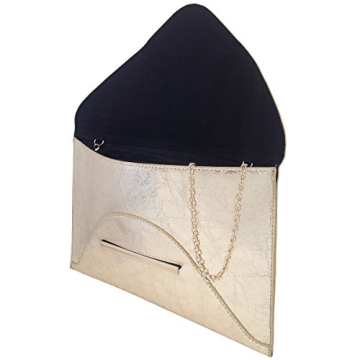 JNB Crushed Metallic Envelope Clutch for Any Occasion