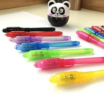 SCStyle Invisible Ink Pen 7Pcs,Spy Pen Marker Kid Pens for Writing Secret Message Pen Valentines Day...
