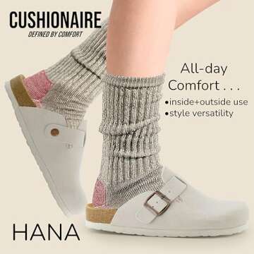 CUSHIONAIRE Hana Womens Clogs | Comfortable Vegan Suede Slip-Ons