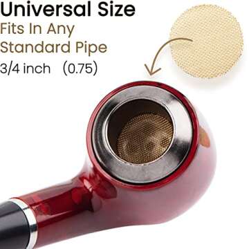 Gold Lion Gear Grimm SUPA 50 Brass Pipe Screens | 3/4" Filters | Pipe Bowl Screens and Accessories