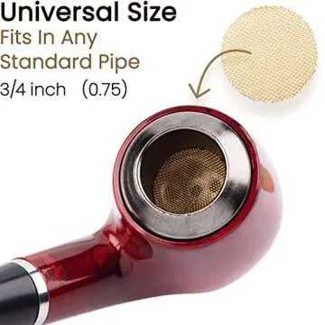 Gold Lion Gear Grimm SUPA 50 Brass Pipe Screens | 3/4" Filters | Pipe Bowl Screens and Accessories